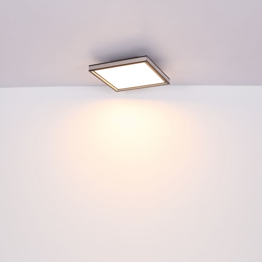 Globo - LED Griestu lampa LED/12W/230V 30x30 cm melna/balta