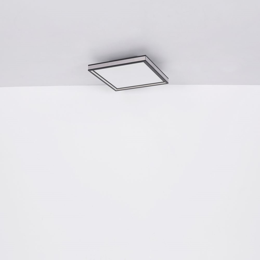 Globo - LED Griestu lampa LED/12W/230V 30x30 cm melna/balta