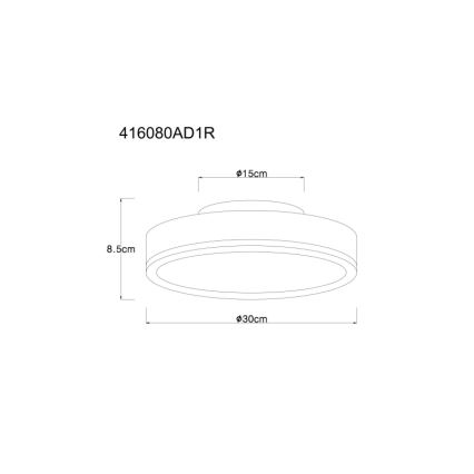 Globo - LED Griestu lampa LED/12W/230V 3000K d. 30 cm