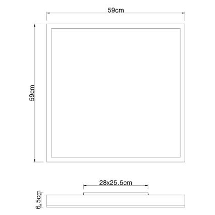 Globo - LED Griestu gaismeklis LED/36W/230V