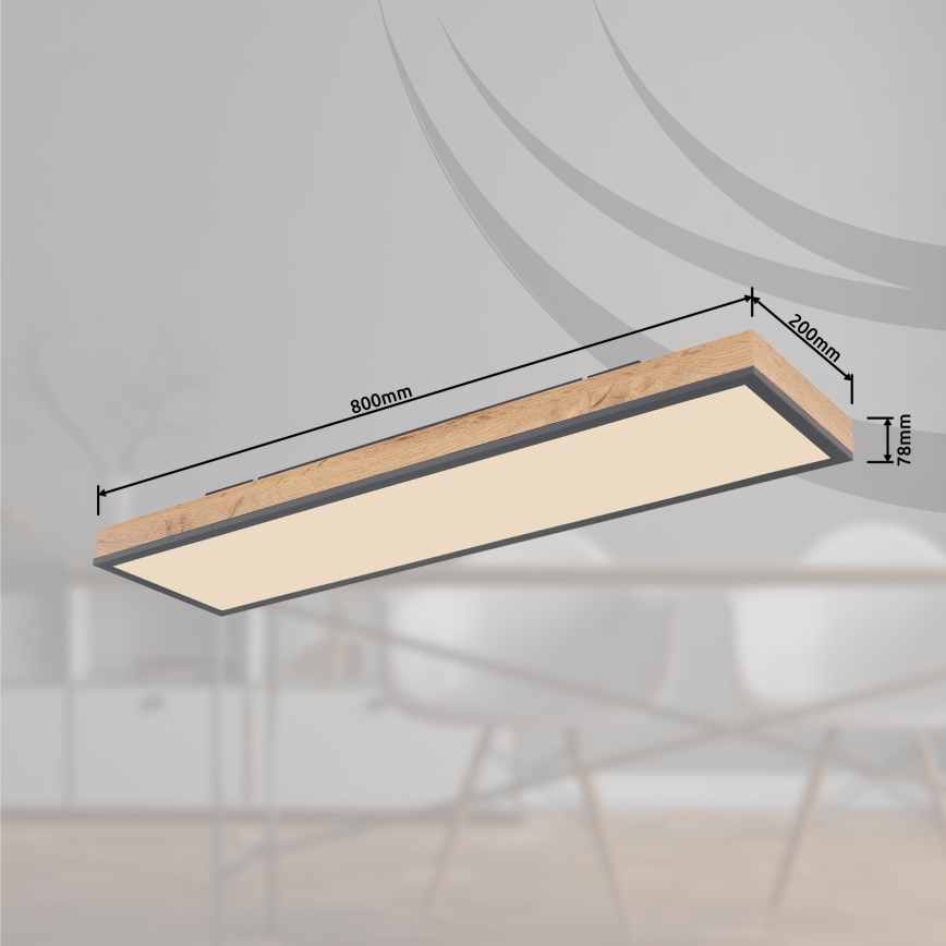 Globo - LED Aptumšojama griestu lampa LED/24W/230V 2700-6500K + tālvadības pults