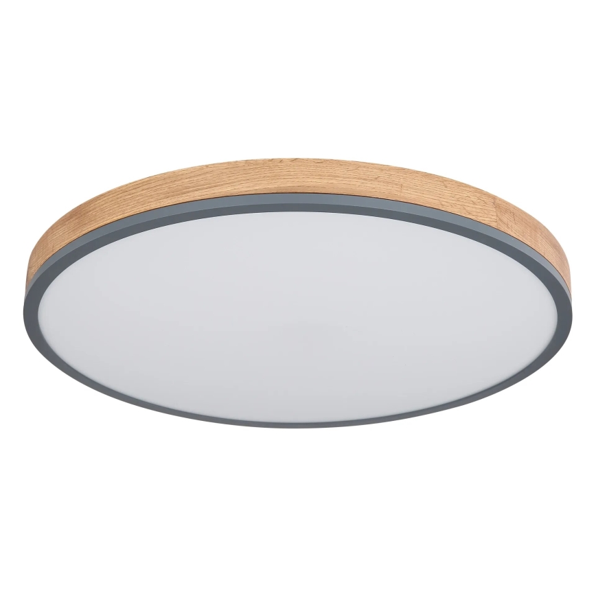 Globo - LED Aptumšojama griestu lampa LED/40W/230V 2700-6500K d. 60 cm + tālvadības pults brūna/pelēka