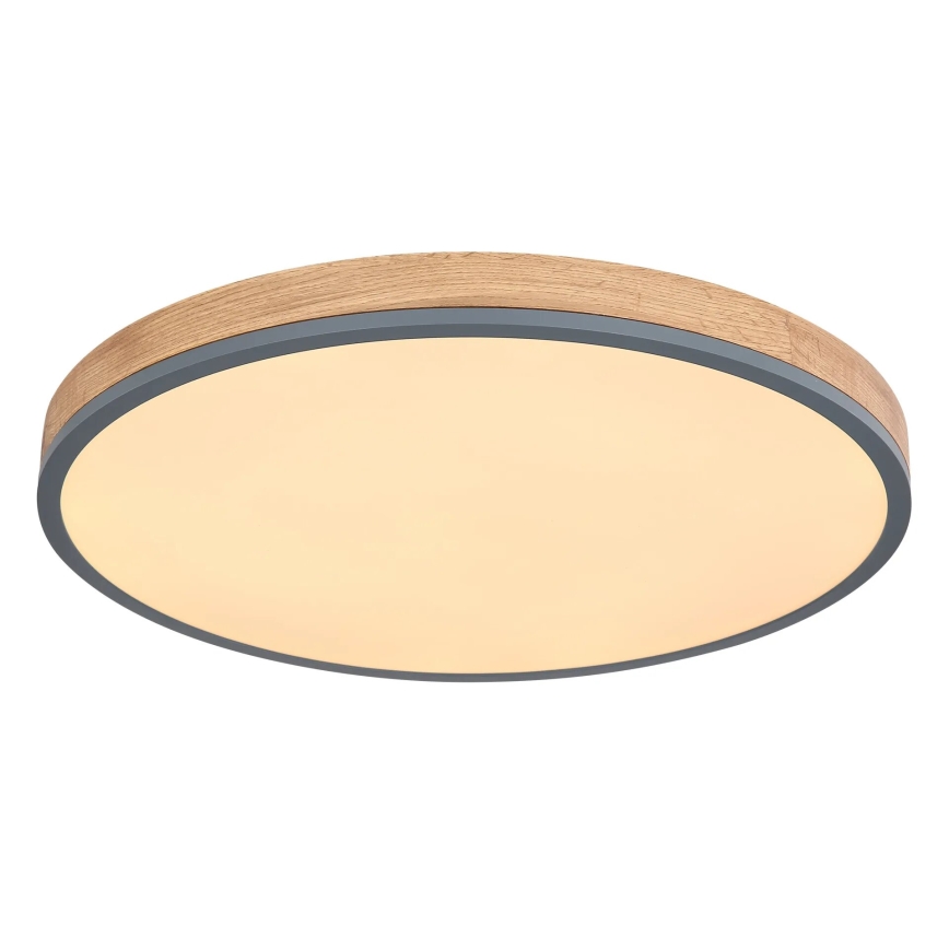 Globo - LED Aptumšojama griestu lampa LED/40W/230V 2700-6500K d. 60 cm + tālvadības pults brūna/pelēka