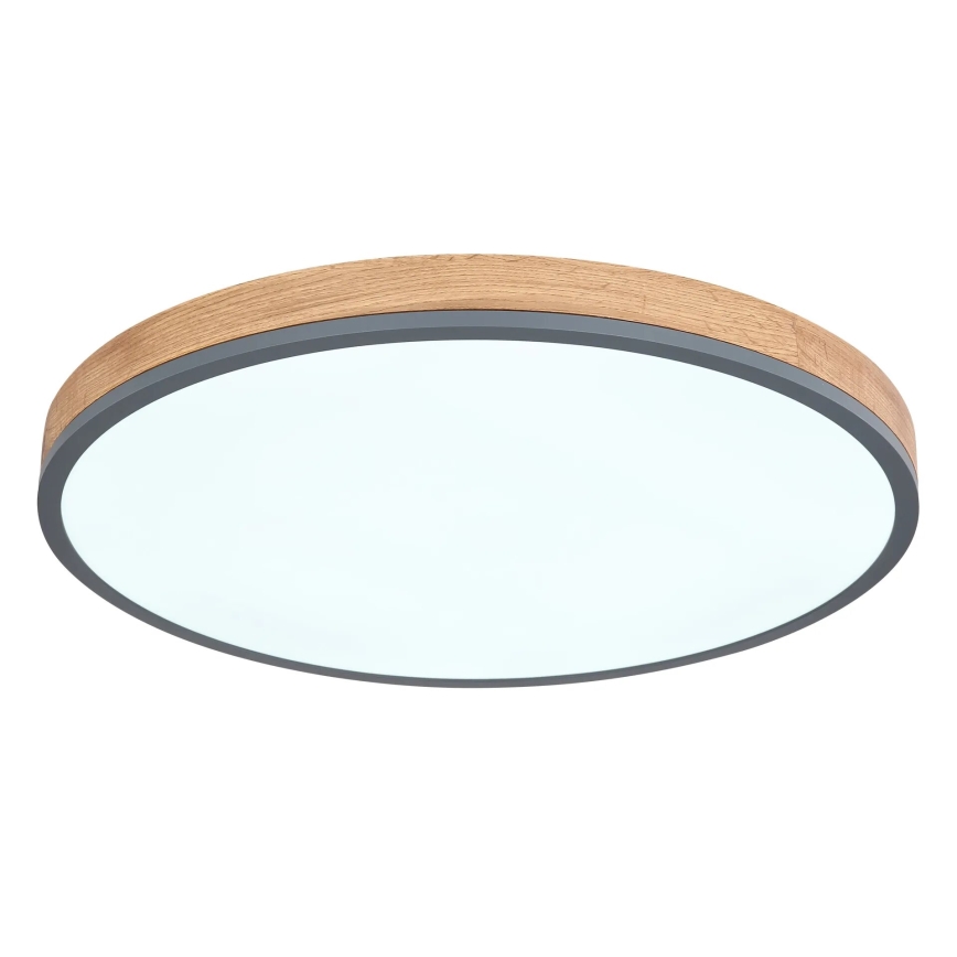 Globo - LED Aptumšojama griestu lampa LED/40W/230V 2700-6500K d. 60 cm + tālvadības pults brūna/pelēka