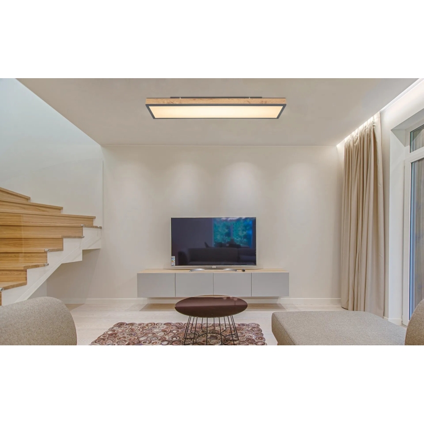 Globo - LED Aptumšojama griestu lampa LED/36W/230V 2700-6500K + tālvadības pults brūna/pelēka