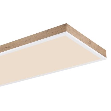Globo - LED Aptumšojama griestu lampa LED/36W/230V 2700-6500K + tālvadības pults brūna/balta