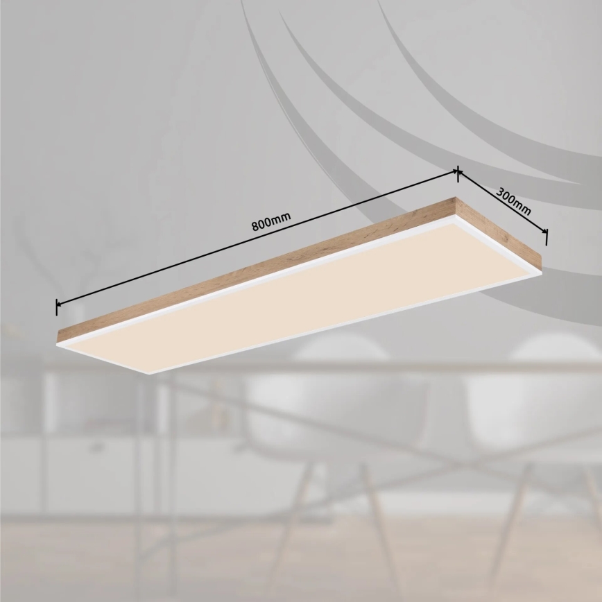 Globo - LED Aptumšojama griestu lampa LED/36W/230V 2700-6500K + tālvadības pults brūna/balta