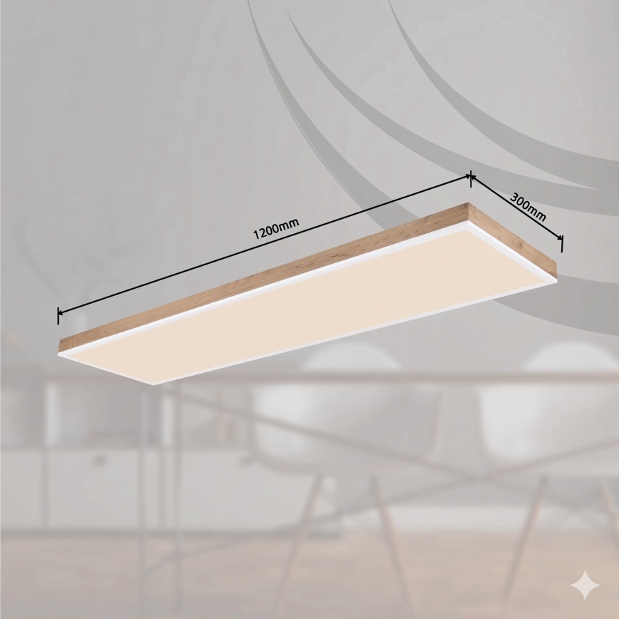 Globo - Dimējams LED griestu gaismeklis LED/36W/230V 2700-6500K brūns/balts + tālvadības pults