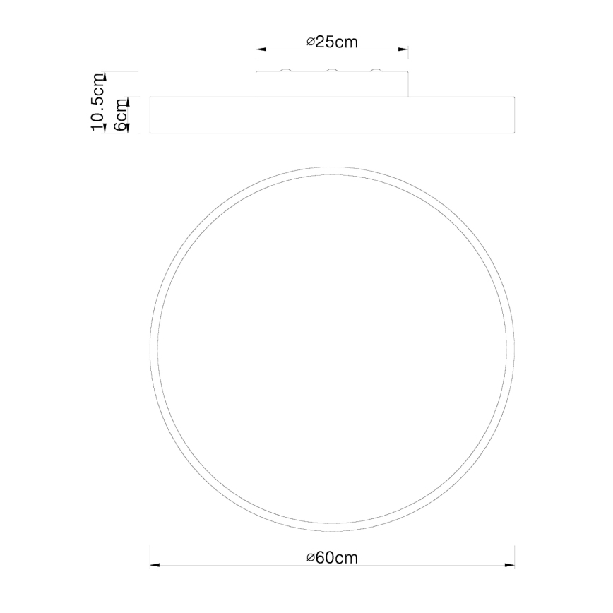 Globo - LED Aptumšojama griestu lampa LED/48W/230V 3000-6000K + tālvadības pults