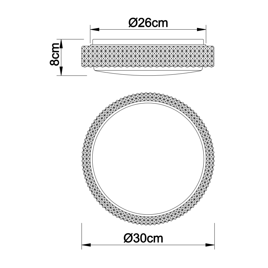 Globo - LED Griestu lampa LED/12W/230V 2700/4200/6500K d. 30 cm