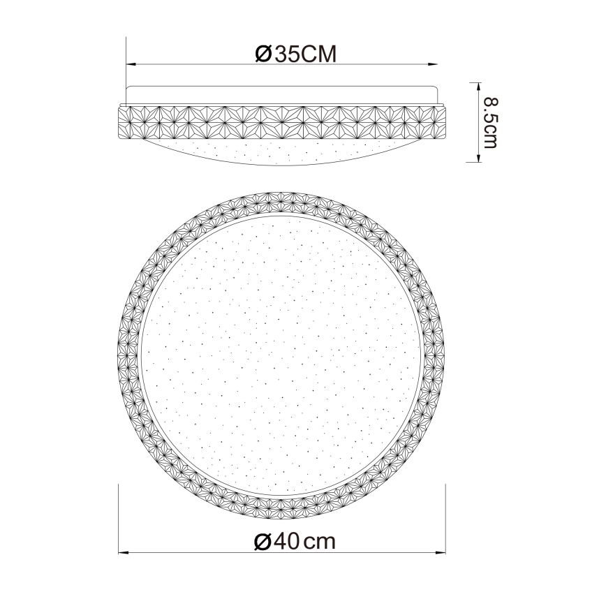 Globo - LED Griestu lampa LED/22W/230V 2700/4200/6500K d. 40 cm
