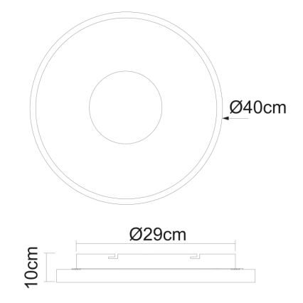 Globo - LED Aptumšojama griestu lampa LED/30W/230V + tālvadības pults