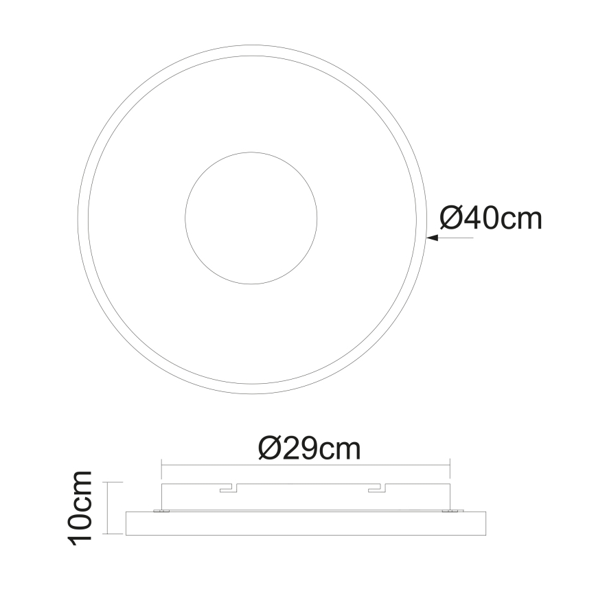 Globo - LED Aptumšojama griestu lampa LED/30W/230V 2700-6000K + tālvadības pults
