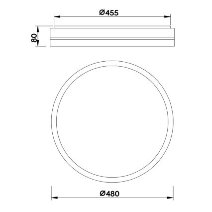 Globo - LED Aptumšojama griestu lampa LED/40W/230V 2700-6500K + tālvadības pults