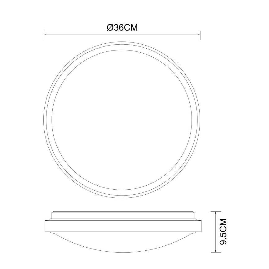 Globo - LED Griestu lampa LED/18W/230V 3000/4000/6000K