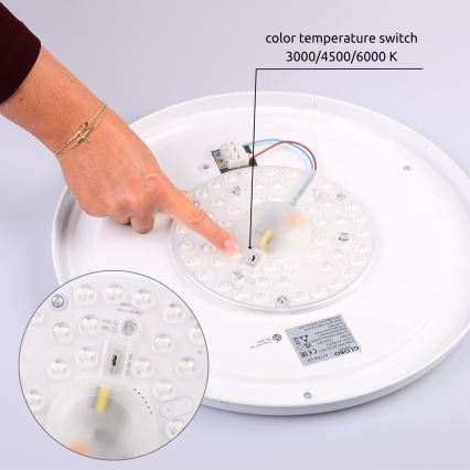 Globo - LED Griestu lampa LED/24W/230V 3000/4500/6000K d. 43,7 cm