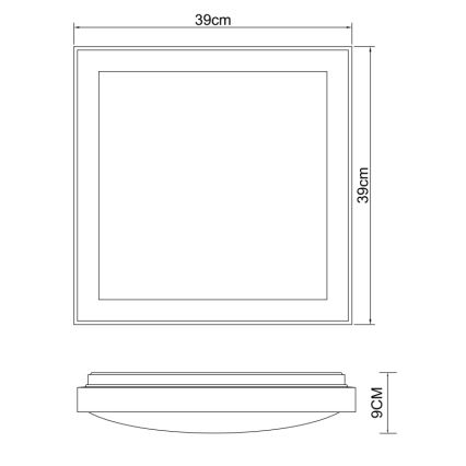 Globo - LED Griestu lampa LED/24W/230V 3000/4500/6000K