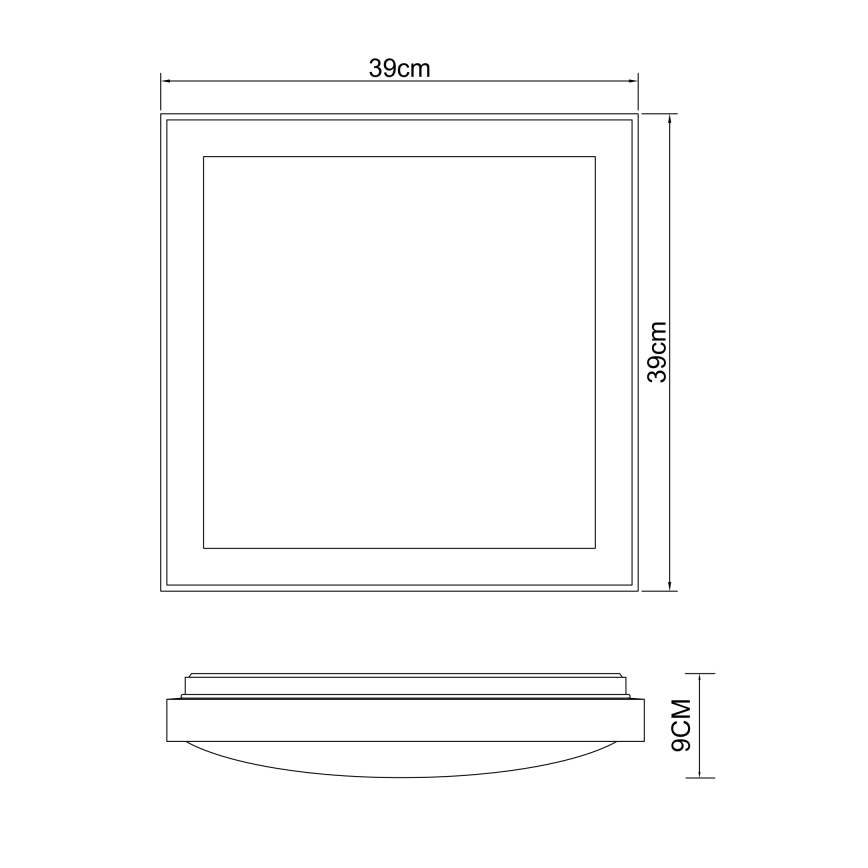 Globo - LED Griestu lampa LED/24W/230V 3000/4500/6000K