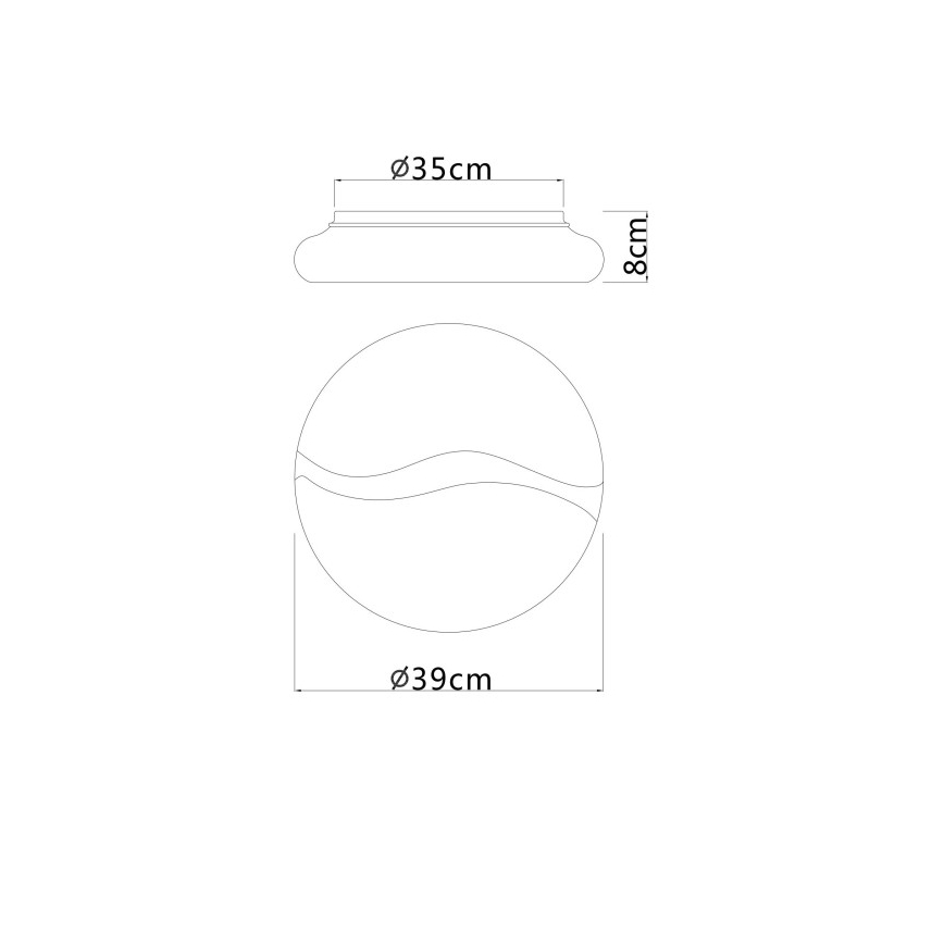 Globo - LED Griestu lampa LED/24W/230V 3000/4200/6000K d. 39 cm