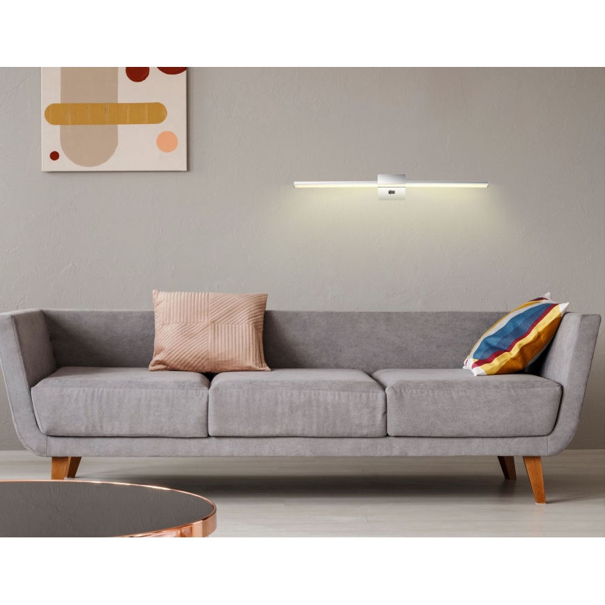 Globo - LED Attēla lampa LED/12W/230V 61,5 cm spīdīgi hromēts