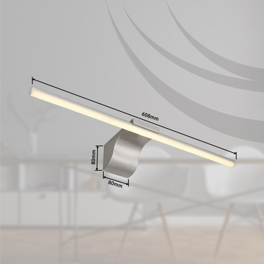 Globo - LED Vannas istabas spoguļa apgaismojums LED/10W/230V 60,8 cm IP44 spīdīgi hromēts