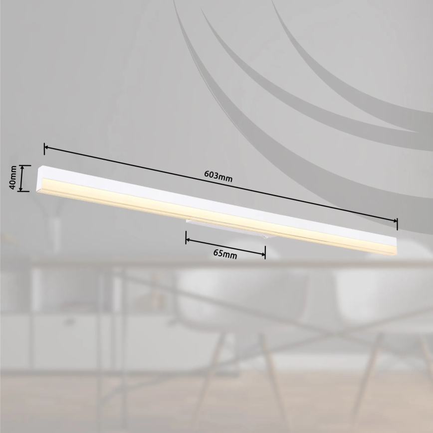 Globo - LED Sienas lampa LED/18W/230V 3000/6000K 80 cm balta