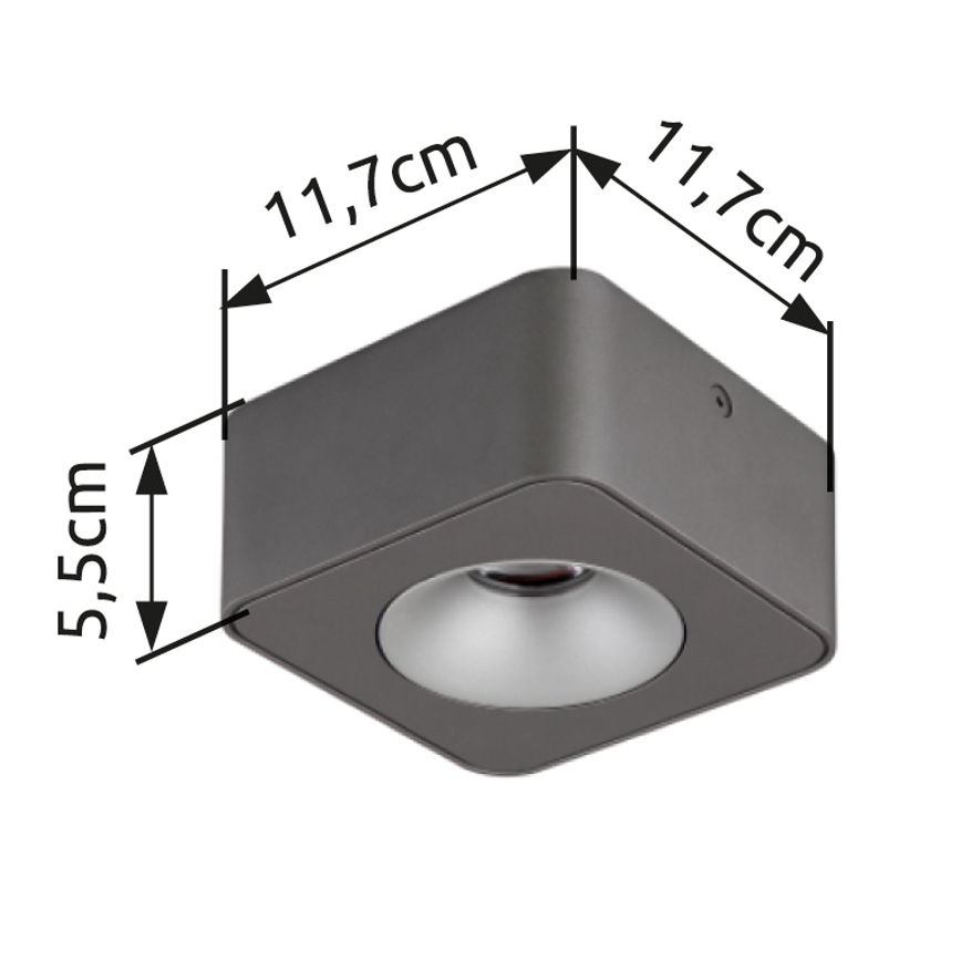 Globo - LED Griestu lampa LED/6,5W/230V 11,7x11,7 cm