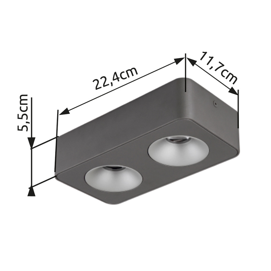 Globo - LED Griestu lampa LED/11W/230V 11,7x22,4 cm