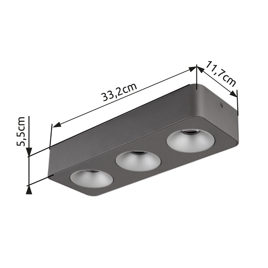 Globo - LED Griestu lampa LED/14W/230V 11,7x33,2 cm