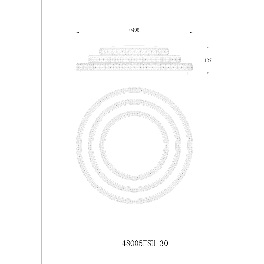 Globo - LED Aptumšojama griestu lampa LED/30W/230V TUYA Wi-Fi + tālvadības pults