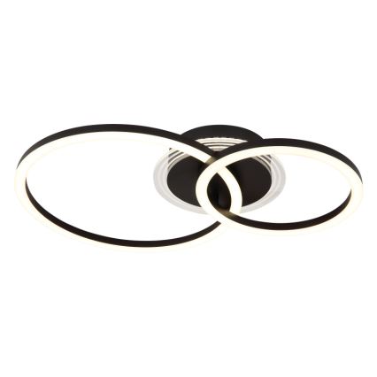 Globo - LED Griestu lampa LED/30W/230V 2700/4500/6500K d. 33x50 cm melna