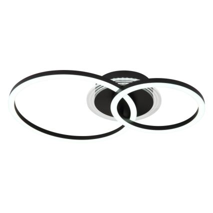 Globo - LED Griestu lampa LED/30W/230V 2700/4500/6500K d. 33x50 cm melna
