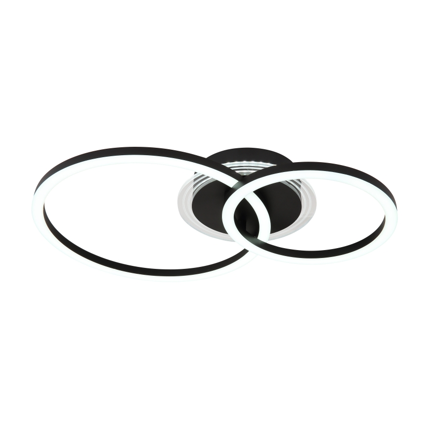 Globo - LED Griestu lampa LED/30W/230V 2700/4500/6500K d. 33x50 cm melna
