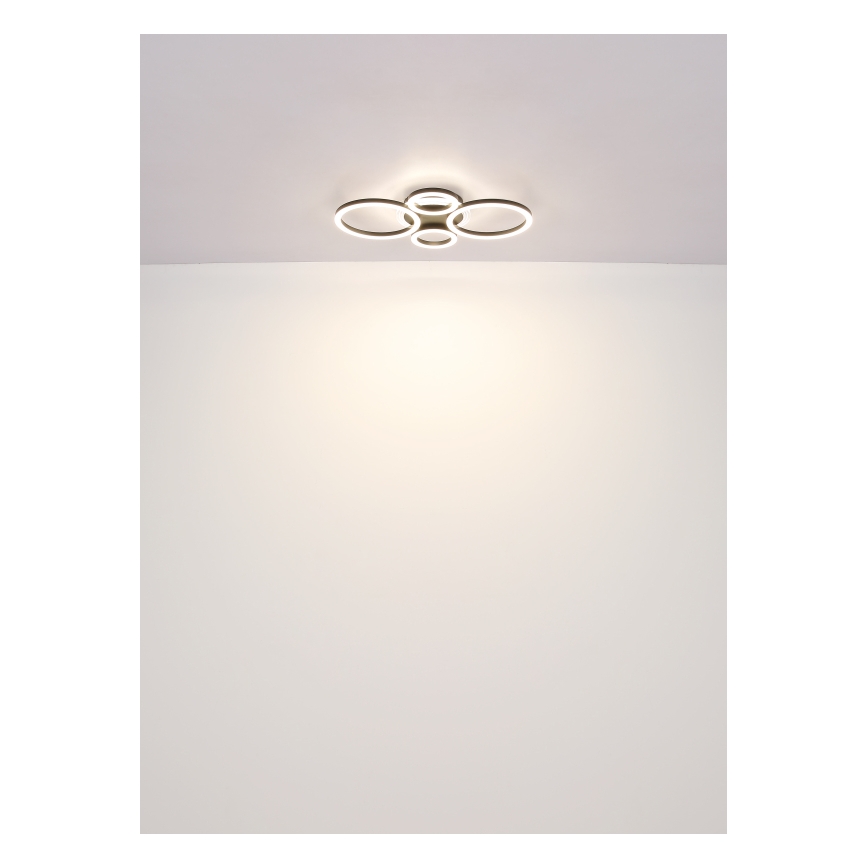Globo - LED Griestu lampa LED/40W/230V 2700/4500/6500K d. 35,5x53 cm melna