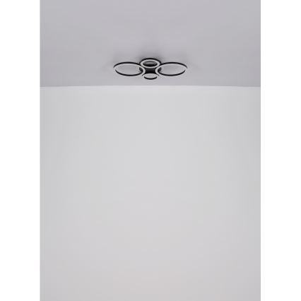 Globo - LED Griestu lampa LED/40W/230V 2700/4500/6500K d. 35,5x53 cm melna