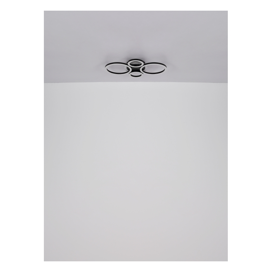 Globo - LED Griestu lampa LED/40W/230V 2700/4500/6500K d. 35,5x53 cm melna