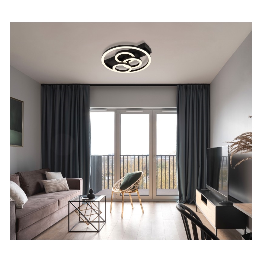 Globo - LED stropas gaismeklis ar regulējamu spilgtumu LED/40W/230V 2700–6500K, izmēri 35x33 cm + tālvadības pults