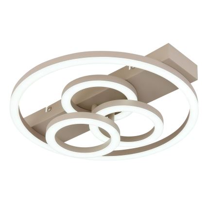 Globo - Regulējams LED griestu gaismeklis, 40 W, 230 V, 2700–6500 K, izm. 35×33 cm, bēšs, ar tālvadības pulti