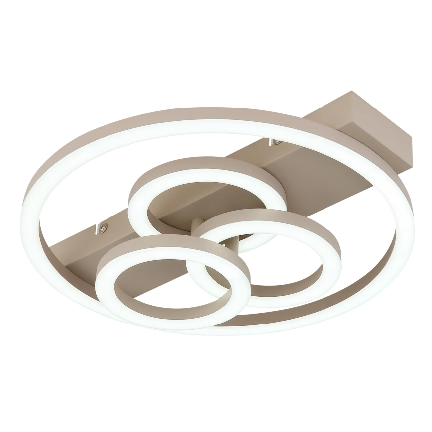 Globo - Regulējams LED griestu gaismeklis, 40 W, 230 V, 2700–6500 K, izm. 35×33 cm, bēšs, ar tālvadības pulti