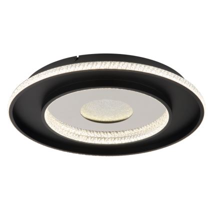 Globo - LED regulējams griestu gaismeklis LED/30W/230V 2700-6500K diam. 52,5 cm melns + tālvadības pults