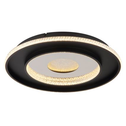 Globo - LED regulējams griestu gaismeklis LED/30W/230V 2700-6500K diam. 52,5 cm melns + tālvadības pults