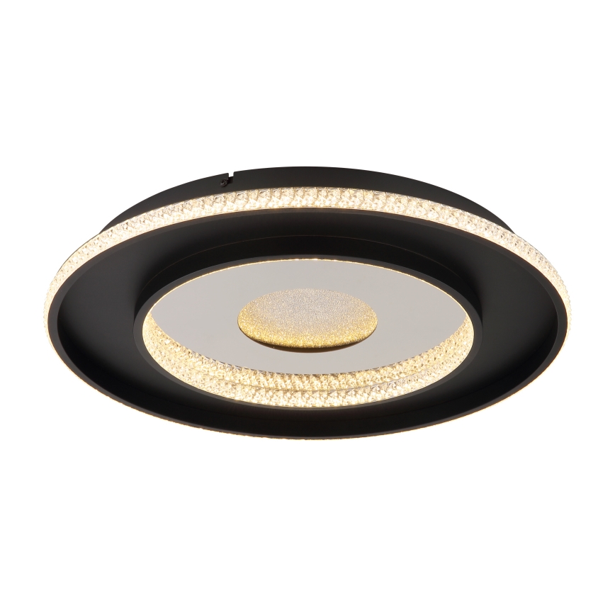 Globo - LED regulējams griestu gaismeklis LED/30W/230V 2700-6500K diam. 52,5 cm melns + tālvadības pults