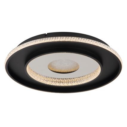 Globo - LED regulējams griestu gaismeklis LED/30W/230V 2700-6500K diam. 52,5 cm melns + tālvadības pults