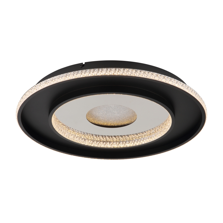 Globo - LED regulējams griestu gaismeklis LED/30W/230V 2700-6500K diam. 52,5 cm melns + tālvadības pults