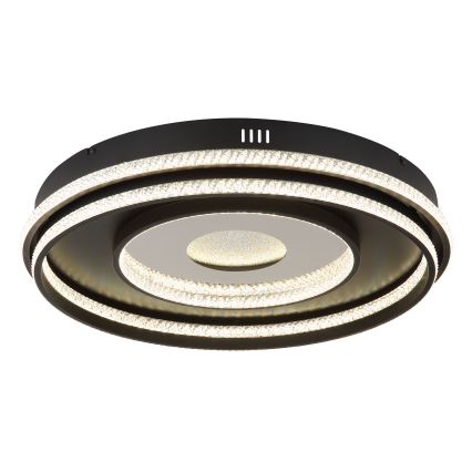 Globo - LED regulējams lustra ar kabeli LED/54W/230V 2700-6500K diametrs 60 cm melns + tālvadības pults