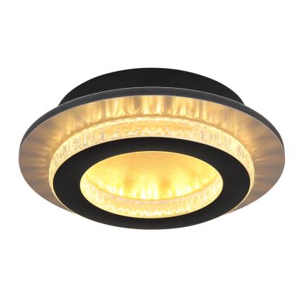 Globo - LED griestu lampa LED/12W/230V 3000/4000/6500K Ø 20 cm melna