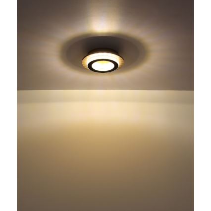 Globo - LED griestu lampa LED/12W/230V 3000/4000/6500K Ø 20 cm melna