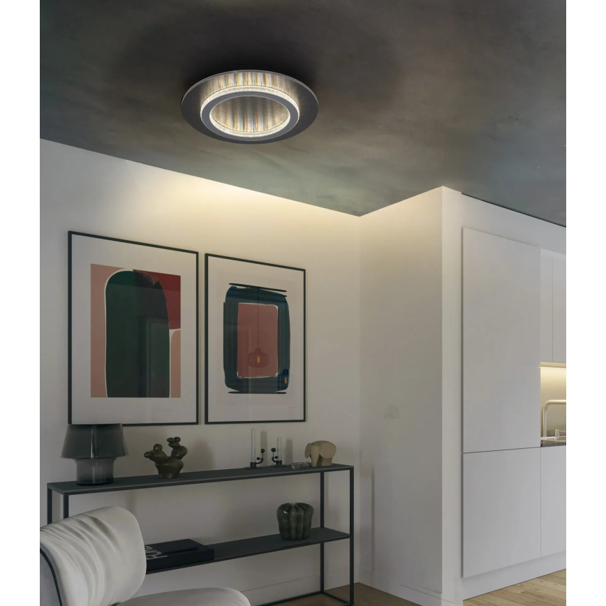 Globo - LED griestu gaismeklis LED/24W/230V 3000/4000/6500K Ø 35 cm antracīts