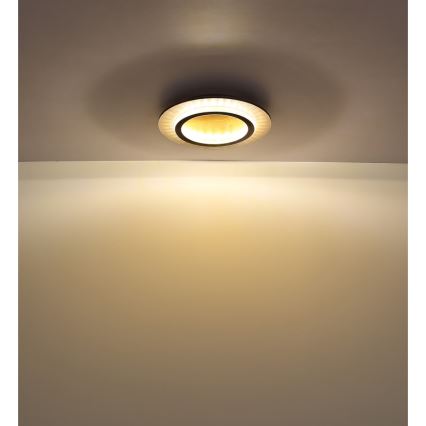 Globo - LED griestu gaismeklis LED/24W/230V 3000/4000/6500K Ø 35 cm melns