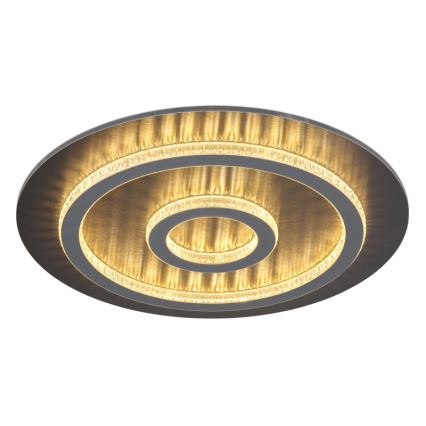 Globo - LED dimmējams griestu gaismeklis LED/40W/230V 3000-6500K Ø45 cm antracīts + ar tālvadības pulti